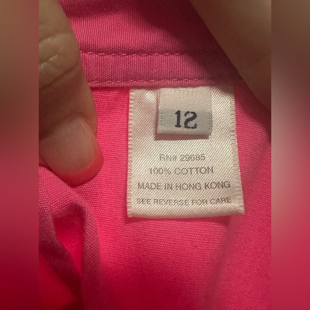 Pendleton Cotton Wide Leg Vibrant Pink Ankle Pants Size 12 Spring Office - Picture 8 of 8